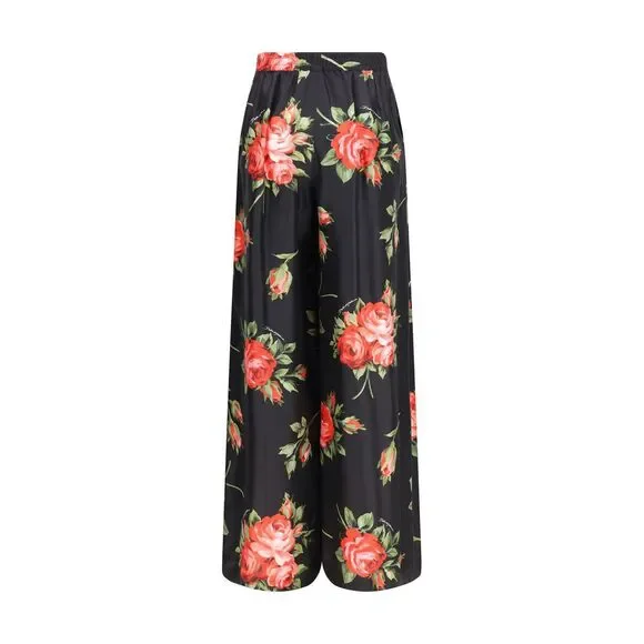 Dolce & Gabbana Multicolor Silk Casual Pants - Picture 2 of 3